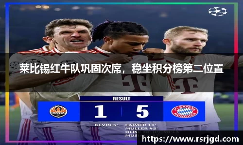 莱比锡红牛队巩固次席，稳坐积分榜第二位置