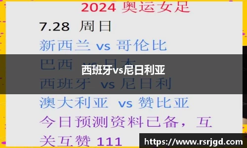 西班牙vs尼日利亚